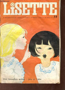 Lisette n°44 24 novembre 1968 - Line et Lahn le voyage en Périgord - le loup - le trésor de Gambaud - la philatélie - le panier de toilette - tricot - ...