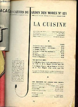 Les cahiers du jardin des modes n°121 - Les entrées comme aux antilles - les entrées au jambon aux asperges - le mouton le veau - la cuisine de plein ...