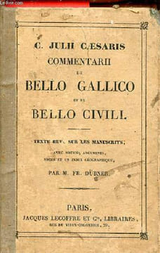 Commentarii de bello gallico et de bello civili.. C.Julii Caesaris