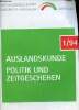 Auslandskunde politik und zeitgeschehen 1/94 - Auslandsgesellschaft nordrhein-westfalen dortmund.. Collectif