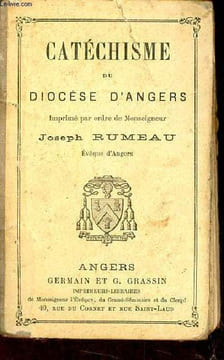 Catéchisme du Diocèse d'Angers.. Rumeau Joseph