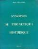 Synopsis de phonétique historique.. Bonnard Henri