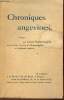 Chroniques angevines.. Dontenwille Henri