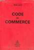 Codes Dalloz - Code de commerce - 86e édition.. Collectif