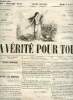 La vérité pour tous n°18 deuxième année jeudi 8 avril 1858 - A travers les barreaux - la vérité aux journalistes - échos de la ville et de la province ...