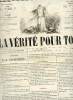 La vérité pour tous n°26 deuxième année jeudi 3 juin 1858 - A Monsieur P.-J.Proudhon - guerre de crimée souvenirs et anecdotes - les jumeaux de ...