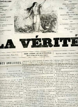 La vérité n°89 troisième année dimanche 20 novembre 1859 - Lettres anglaises - courrier des théatres - échos de la semaine - la légende des siècles ...