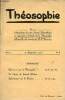 Théosophie n°1 vol.1 21 septembre 1925 - Qu'est ce que l théosophie ? par H.-P. Blavatsky - la lettre du grand maître - aphorismes sur le karma par ...