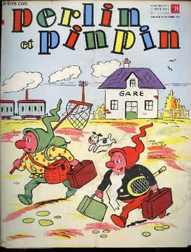 Perlin et pinpin n°39 2me année dimanche 29 septembre 1957 - Titounet et la rentrée - jouons à l'école - avant de partir à l'école - bon voyage les ...