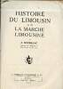 Histoire du Limousin et de la marche limousine.. J.Nouaillac