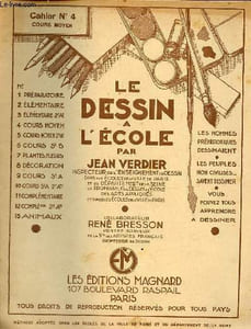 Le dessin à l'école - cahier n°4 cours moyen.