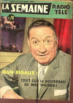 La semaine radio télé n°1 semaine du 2 au 8 janvier 1965 - Jean Rigaux tout sur le bourreau de mes thunes ! - les chinois chez le dalaï lama - bonjour ...