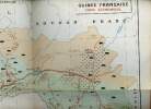 Une carte en couleur de la Guinée française (carte économique) - carte d'environ 40 x 48 cm.. Collectif