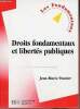 Droits fondamentaux et libertés publiques - Collection les fondamentaux la bibliothèque de l'étudiant droit.. Pontier Jean-Marie