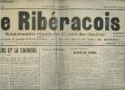 Le Ribéracois n°37 première année vendredi 23 novembre 1928 - Le ministère et la chambre - la crise ministérielle -carte postale solidarité des ...