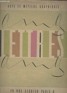Arts et métiers graphiques - Lettres.