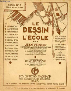 Le dessin à l'école cahier n°5 cours moyen 2e année.