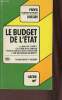 Le budget de l'état - Collection Profil dossier n°553.. B.Magliulo & P.Valtriani