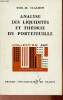 Analyse des liquidités et théorie du portefeuille - Collection Sup l'économiste n°20.. Claassen Emil-M.
