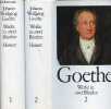 Johann Wolfgang Goethe werke in zwei bänden - Band 1 + Band 2.. Goethe