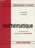 Mathématique première B première A (facultatif) - spécimen - Collection P.Vissio.. R.Cluzel & P.Vissio