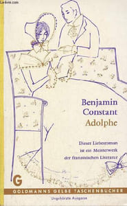 Adolphe - roman - Goldmanns gelbe taschenbücher band 854.