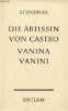 Die äbtissin von castro - Vanina Vanini - novellen - Universal-Bibliothek nr.5088/89.. Stendhal