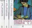Fischer lexikon literatur - 3 tomes - Band 1 + 2 + 3 - Band 1 : A-F - Band 2 : G-M - Band 3 : N-Z.. Ricklefs Ulfert