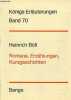 Erläuterungen zu Heinrich Bölls Romanen, erzählungen und kurzgeschichten - 3.auflage - Königs Erläuterungen band 70.. Dr.Neis Edgar