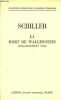 La mort de Wallenstein (wallensteins tod) - Collection bilingue des classiques étrangers.. Schiller