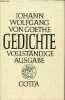 Gedichte vollständige ausgabe.. Goethe