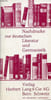 Nachdrucke zur deutschen Literatur und Germanistik - Verlag Herbert Lang & Cie AG Bern Schweiz.. Collectif
