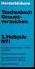 Herderb&uuml;cherei taschenbuch gesamtverzeichnis - 2.Halbjahr 1971.. Collectif