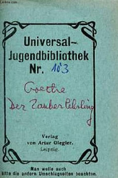 Der Zauberlehrling - Universal-Bibliothek nr.103.. Goethe