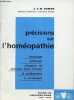 Précisions sur l'homéopathie - historique,définition,réfutation de quelques idées fausses,le médicament,le traitement.. J. & M.Boiron