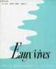Eaux vives revue chrétienne de culture n°533 avril 1990 - Ozanam et la misère - les soeurs de Saint-Joseph de Cluny : 125 ans en Haiti 1864-1989 par ...