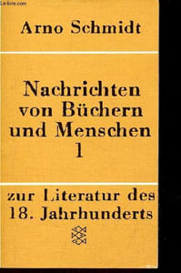 Nachrichten von Büchern und Menschen - Band 1 : Zur literatur des 18. jahrhunderts - n°1164.