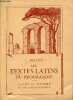 Les textes latins du programme - Classes de première et de philosophie - 7e édition.. J.Maton