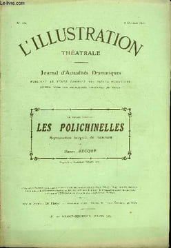 L'illustration théatrale n° 160 - Les polichinelles par Henry Becque, reproduction intégrale du manuscrit inachevé. Collectif