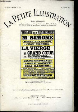 La petite illustration - nouvelle série n° 232 - théatre n° 137 - La vierge au grand coeur ou la mission, les travaux et la passion de Jeanne d'Arc, ...