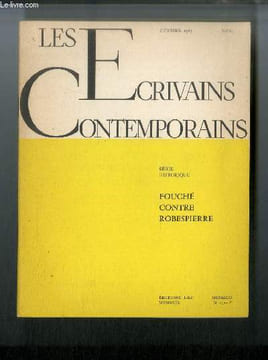 Les écrivains contemporains Série historique n° 85 - Fouché contre Robespierre par Stéphane Zweig. Zweig Stéphane