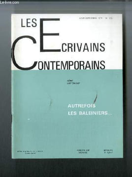 Les écrivains contemporains Série historique n° 203 - Autrefois les baleiniers... par A.J. Villiers. Villiers A.J.