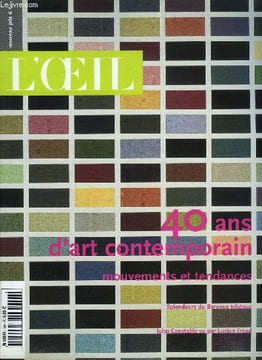 L'oeil n° 540 - Matthew Barney, itinéraire d'un enfant gaté par Christophe Perez et Anaïd Demir, Eclats baroques de Bohême par Adrien Goetz, Noir ...