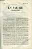 La nature n° 27 - Le système nerveux et l'électricité, Le chatelier, Note sur la comète IV de 1873 par P. Henry, Le gisement de l'endogenites ...