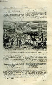 La nature n° 556 - Canon multicharge pour la défense des cotes et des ports, La comète pons-brooks par Thollon, Excavateur-transporteur a déblais du ...