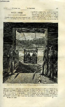 La nature n° 559 - Wagon aérien glissant sur des cables métalliques, Les défauts de l'oeil et de la vue par Félix Hément, Etincelles électriques ...