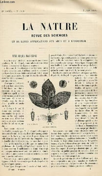 La nature n° 1358 - Une coque sauteuse. L'école d'agriculture coloniale de Tunis illustré de gravures dans le texte. Le métropolitain municipal de ...