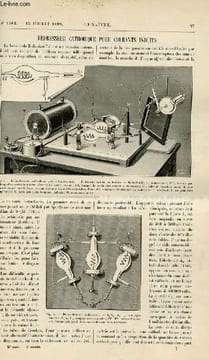 La nature n° 1364 - Redresseur cathodique pour courants induits - une nouvelle mesure de l'arc du Pérou -la question de l'eau à Paris - sur un ...