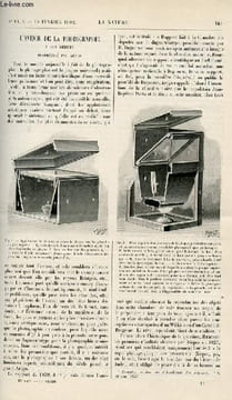 La nature n° 1499 - L'avenir de la photographie à ses débuts prophétisé par Arago avec gravures dans le texte. Nouveau destructeur des céréales avec ...