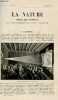 La nature n° 1593 - Le Chronophone par G. Mareschal - Le Beurre et la Fievre Typhoïde par Dr A Cartaz - Sur L'Emploi du Gaz D'éclairage par nestor ...